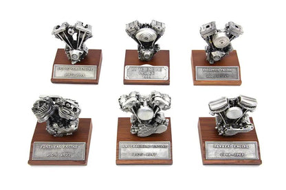 V-Twin Pewter Motor Model Set - Classic Motorcycle Replica Accessories by V-Twin