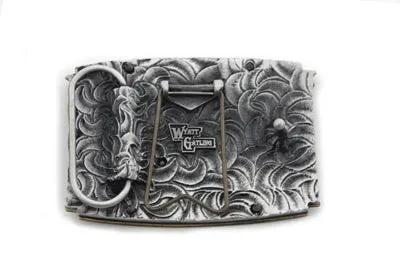 V-Twin Postage Belt Buckle with Display Kickstand - Retro 1980s and 1990s Style by V-Twin