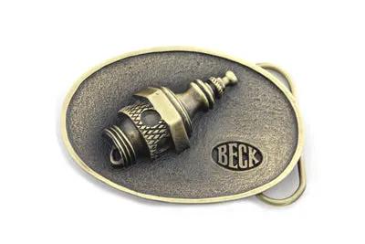 V-Twin Beck Spark Plug Belt Buckle - Vintage 1980s and 1990s Style Accessory by V-Twin