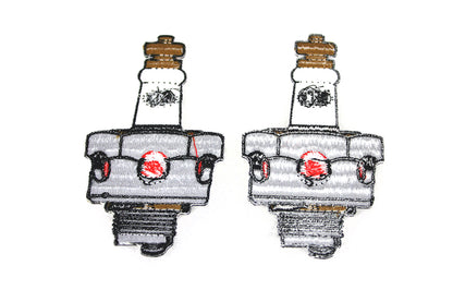 V-Twin Beck 18mm Spark Plug Patches - Authentic Motorcycle Accessories from V-Twin