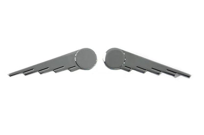 V-Twin Chrome Speed Wing Emblem Set for Harley Davidson FL (1941-1950) by V-Twin