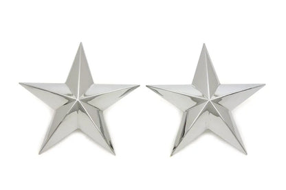 V-Twin Chrome Decorative Star Stud Set with Pewter Construction - Set of 2 by V-Twin