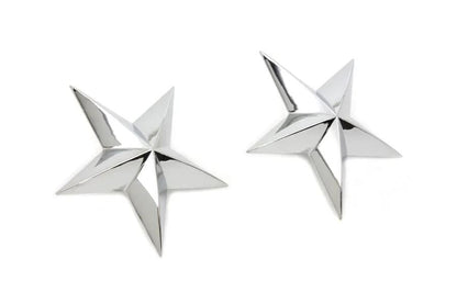 V-Twin Chrome Decorative Star Stud Set with Pewter Construction - Set of 2 by V-Twin