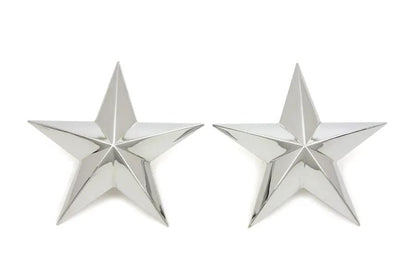 V-Twin Chrome Decorative Star Stud Set with Pewter Construction - Set of 2 by V-Twin