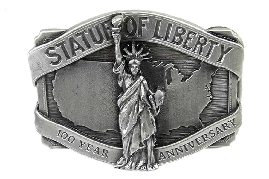 V-Twin Liberty Belt Buckle - 3 inch x 2.5 inch Reproduction of 1980s and 1990s Original Style by V-Twin