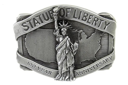 V-Twin Liberty Belt Buckle - 3 inch x 2.5 inch Reproduction of 1980s and 1990s Original Style by V-Twin