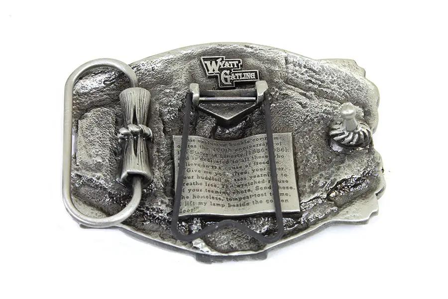 V-Twin Liberty Belt Buckle - 3 inch x 2.5 inch Reproduction of 1980s and 1990s Original Style by V-Twin