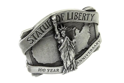 V-Twin Liberty Belt Buckle - 3 inch x 2.5 inch Reproduction of 1980s and 1990s Original Style by V-Twin