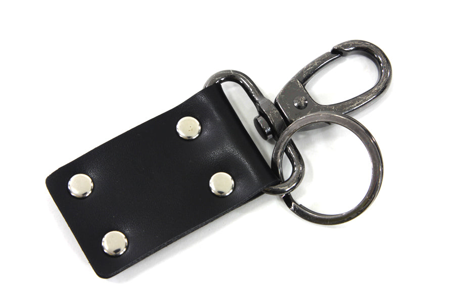 V-Twin 48-1663 Knucklehead Motor Keychain with Silver Patina Finish