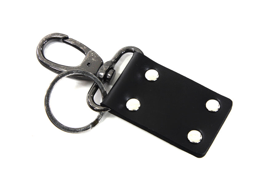 V-Twin Evolution Motor Keychain 48-1665 with Silver Patina Finish