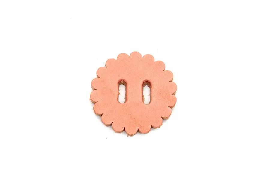 V-Twin Natural Leather Concho Rosette 1-3/4 inch (Part #30-0854) by V-Twin