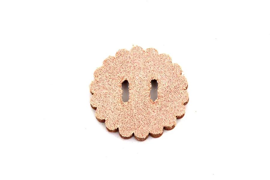 V-Twin Natural Leather Concho Rosette 1-3/4 inch (Part #30-0854) by V-Twin