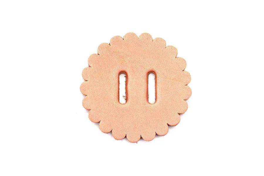 V-Twin Natural Leather Concho Rosette 2 Inch – Pack of 10 by V-Twin
