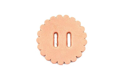 V-Twin Natural Leather Concho Rosette 2 Inch – Pack of 10 by V-Twin