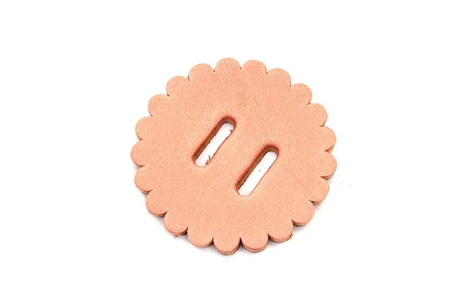V-Twin Natural Leather Concho Rosette 2 Inch – Pack of 10 by V-Twin