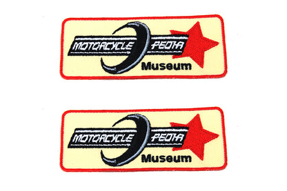 V-Twin Motorcyclepedia Museum Patch Set - Includes Two Patches for Customizing Your Ride