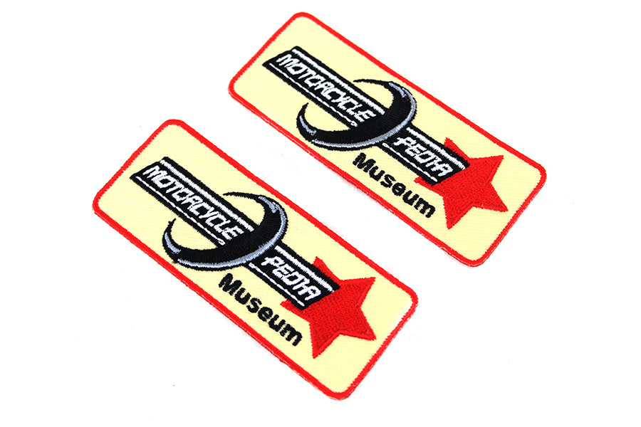 V-Twin Motorcyclepedia Museum Patch Set - Includes Two Patches for Customizing Your Ride