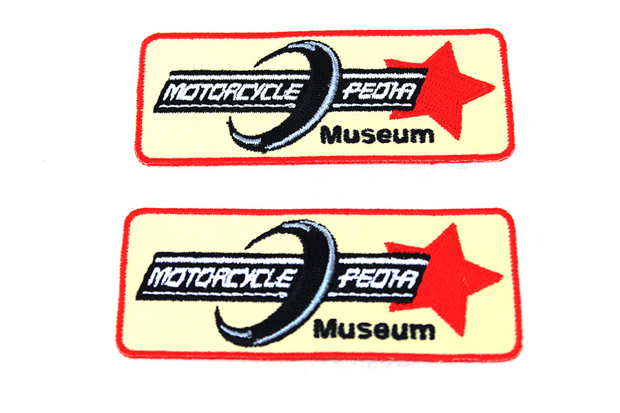 V-Twin Motorcyclepedia Museum Patch Set - Includes Two Patches for Customizing Your Ride