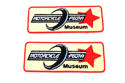 V-Twin Motorcyclepedia Museum Patch Set - Includes Two Patches for Customizing Your Ride
