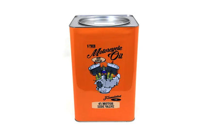 V-Twin 5 Gallon Waste Can with Round Opening - Durable Metal Container for Pennies and Quarters by V-Twin