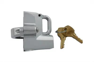 V-Twin Chrome Helmet Lock - Secure Your Helmet with Easy Clamp Fit by V-Twin