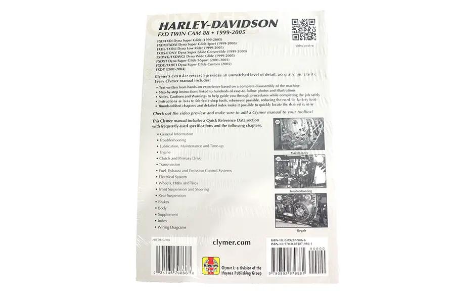Clymer Service Manual for 1999-2005 Harley Davidson FXD by Clymer Manuals