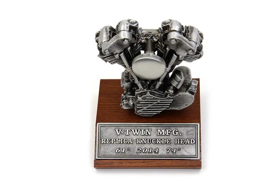 V-Twin MFG Knucklehead Motor Model for 2014 - Pewter Finish, 3-5/8 Inches Tall by V-Twin