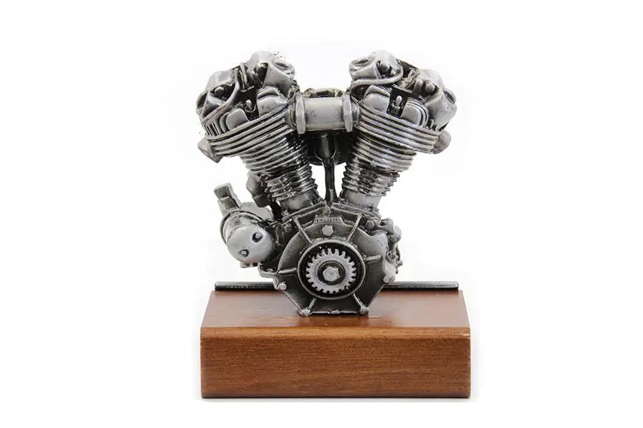 V-Twin MFG Knucklehead Motor Model for 2014 - Pewter Finish, 3-5/8 Inches Tall by V-Twin