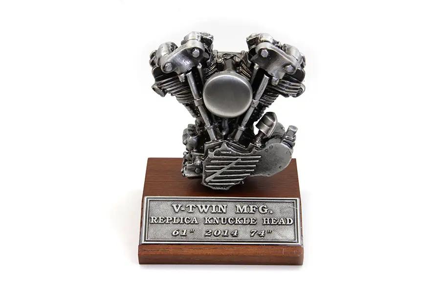 V-Twin MFG Knucklehead Motor Model for 2014 - Pewter Finish, 3-5/8 Inches Tall by V-Twin