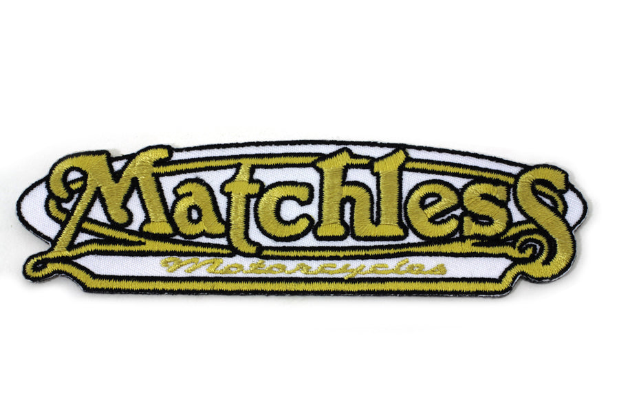 V-Twin Matchless Motorcycle Patches Set - 1.5 Inch Height Durable Iron-On Patches