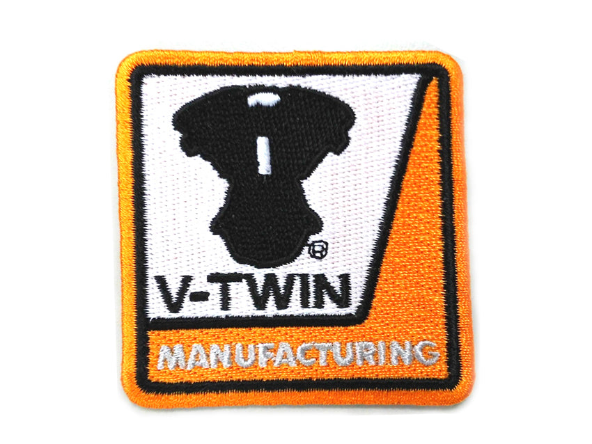 V-Twin Square Patches Set - Vintage Style Oilzum and Indian Arrow Designs, 2-1/4 Inches Wide