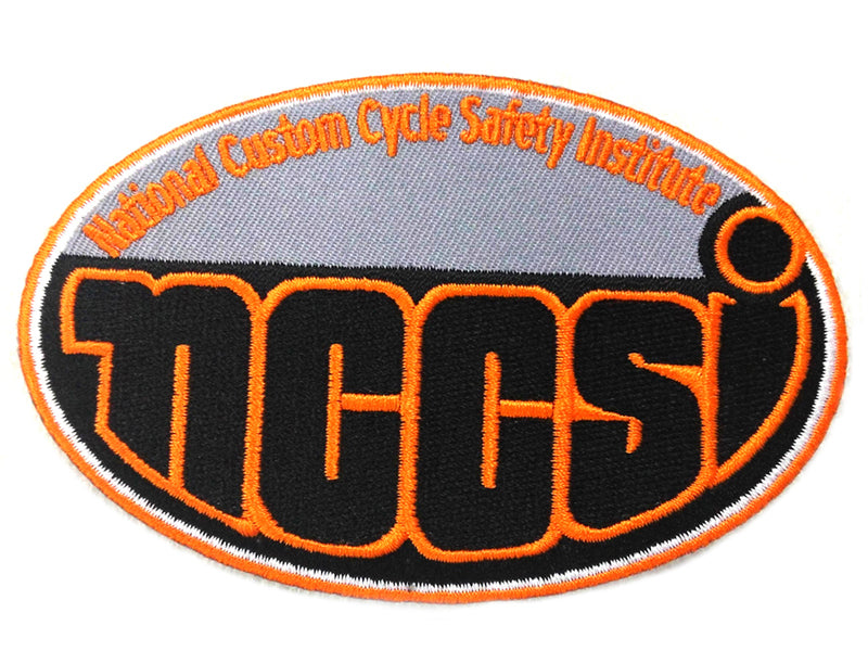 V-Twin NCCSI Patches - 2.6 Inch Wide Iron-On Embroidered Patch Set