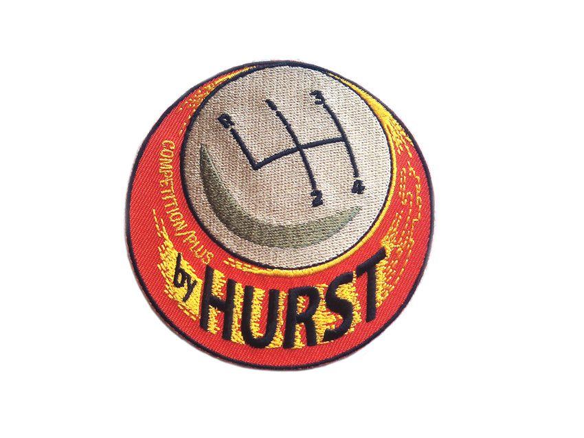 V-Twin Hurst Shift Patches - Durable Iron-On or Sew-On Motorcycle Accessories