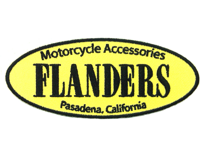 V-Twin Flanders Patches Set – 1.7 Inch Wide Iron-On and Sew-On Motorcycle Patch Pair