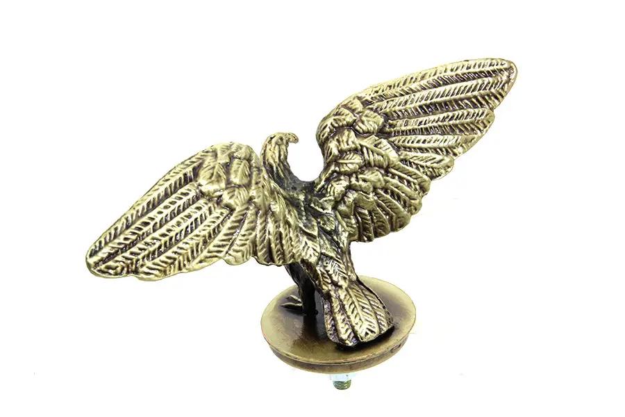 V-Twin Bronze Eagle Fender Ornament with Stud Mount - 4-7/8 Inch Wingspan by V-Twin