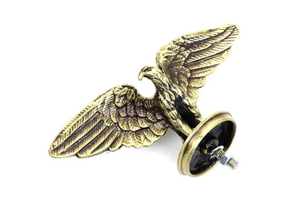 V-Twin Bronze Eagle Fender Ornament with Stud Mount - 4-7/8 Inch Wingspan by V-Twin