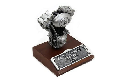 V-Twin TC-88 Replica Motor Model - 2.5 Inch Pewter Finish Accessory for Harley-Davidson Classic Bikes by V-Twin