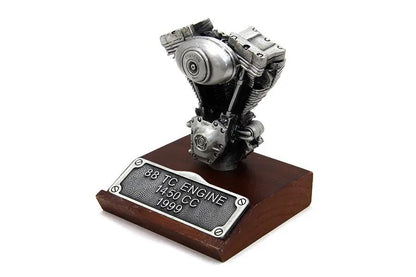 V-Twin TC-88 Replica Motor Model - 2.5 Inch Pewter Finish Accessory for Harley-Davidson Classic Bikes by V-Twin