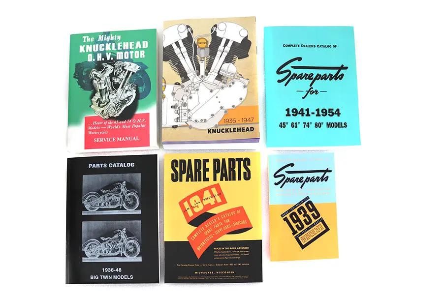 V-Twin Knucklehead 7 Piece Manual Set for Harley Davidson EL (1936-1945) by V-Twin