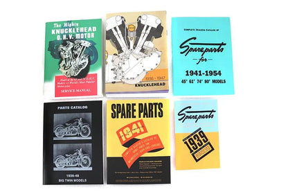 V-Twin Knucklehead 7 Piece Manual Set for Harley Davidson EL (1936-1945) by V-Twin