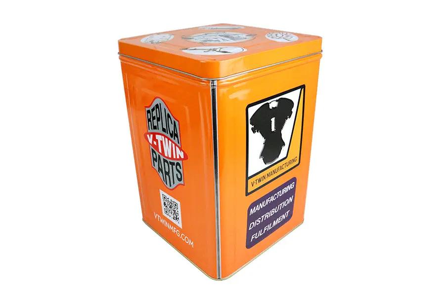 V-Twin 5 Gallon Waste Can - Durable Metal Container for Heavy-Duty Use by V-Twin