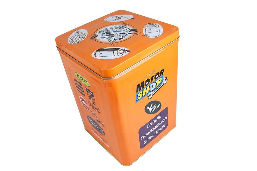 V-Twin 5 Gallon Waste Can - Durable Metal Container for Heavy-Duty Use by V-Twin