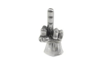 V-Twin Middle Finger Fender Ornament with 1/4 Inch Mount Threads by V-Twin