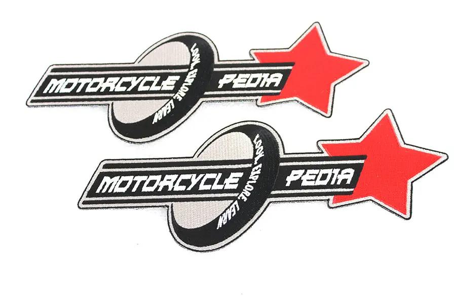 V-Twin Motorcyclepedia Back Patch Set - Two Patches with Adhesive Backing by V-Twin