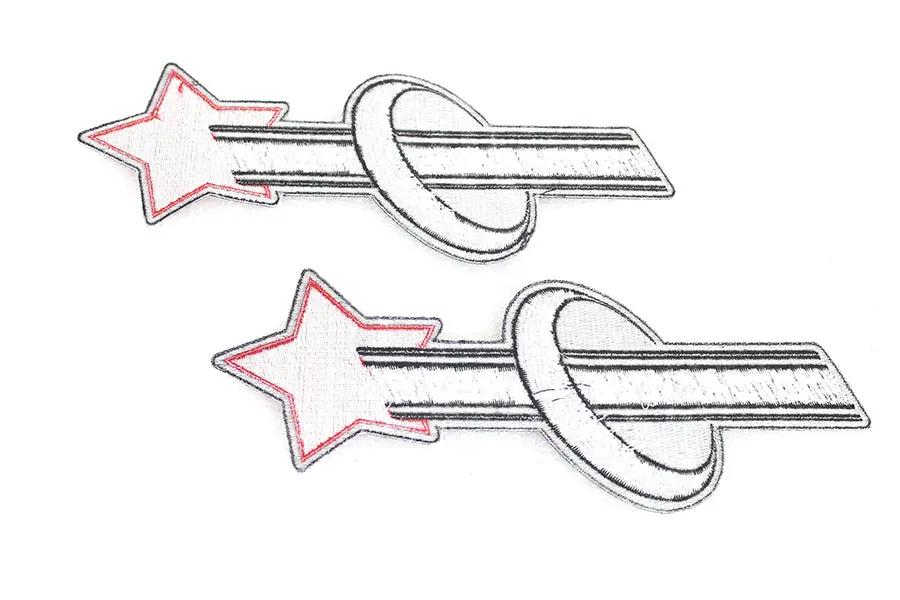 V-Twin Motorcyclepedia Back Patch Set - Two Patches with Adhesive Backing by V-Twin