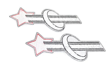 V-Twin Motorcyclepedia Back Patch Set - Two Patches with Adhesive Backing by V-Twin