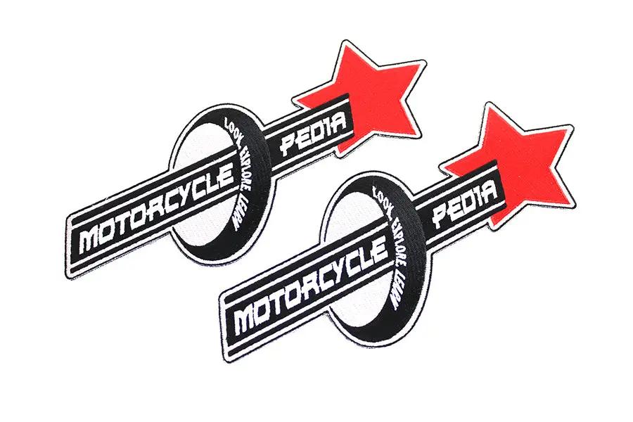 V-Twin Motorcyclepedia Back Patch Set - Two Patches with Adhesive Backing by V-Twin
