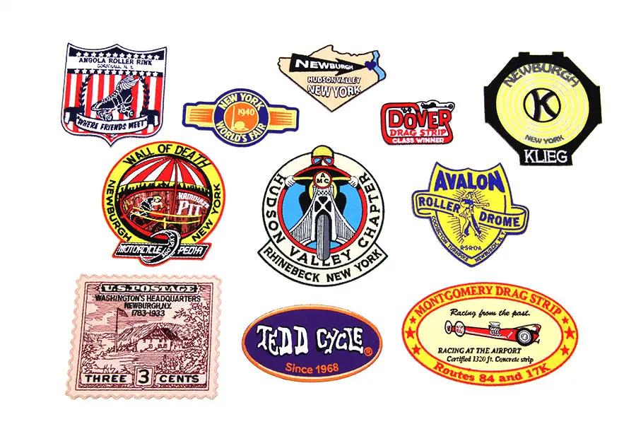 V-Twin Newburgh New York Tedd Patch Kit - Vintage Patch Collection with Accessory Items by V-Twin
