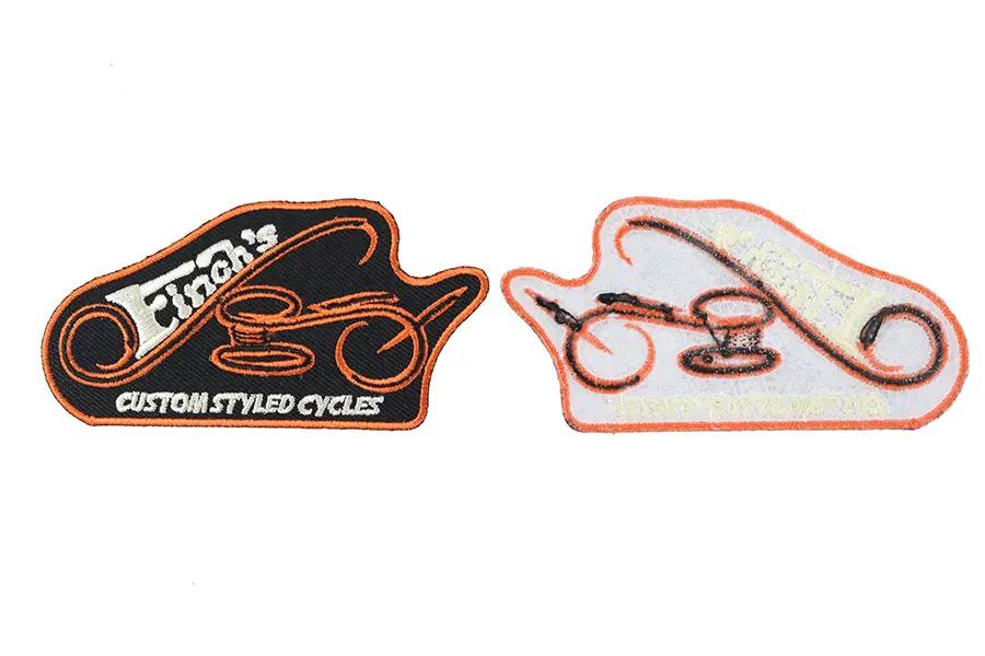 V-Twin Finch Custom Patch Set (Part #68174) - 2 Patches for Clothing and Accessories by V-Twin