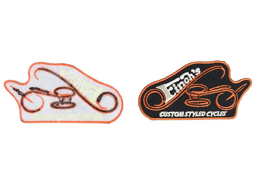 V-Twin Finch Custom Patch Set (Part #68174) - 2 Patches for Clothing and Accessories by V-Twin